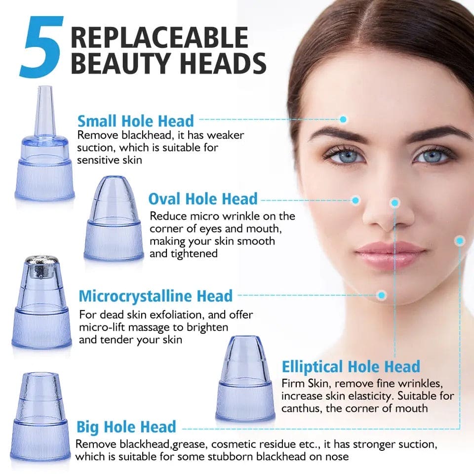 Bubble Black Head Remover, Vacuum Pore Cleaner, Acne Cleanser, Black Spots Removal, Face Nose Deep Cleaning Tools, Pimple Pore Cleansing Device, Beauty Skin Care Tool, 5 Sensors USB Rechargeable Blackhead Vacuum Cleaner Kit for Women and Men Bubble Black Head Remover, Vacuum Pore Cleaner, Acne Cleanser, Black Spots Removal, Face Nose Deep Cleaning Tools, Pimple Pore Cleansing Device, Beauty Skin Care Tool, 5 Sensors USB Rechargeable Blackhead Vacuum Cleaner Kit for Women and Men